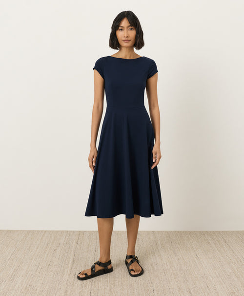 The Patty Flare Neck Dress