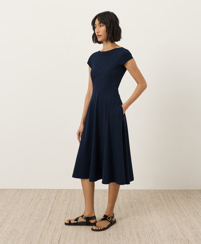 The Patty Flare Neck Dress