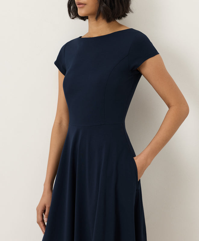 The Patty Flare Neck Dress