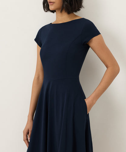 The Patty Flare Neck Dress